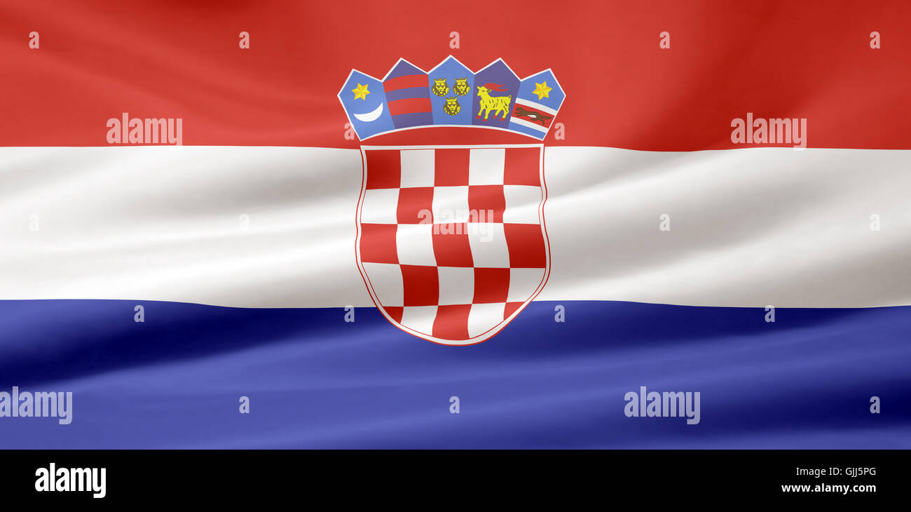 croatian flag Stock Photo