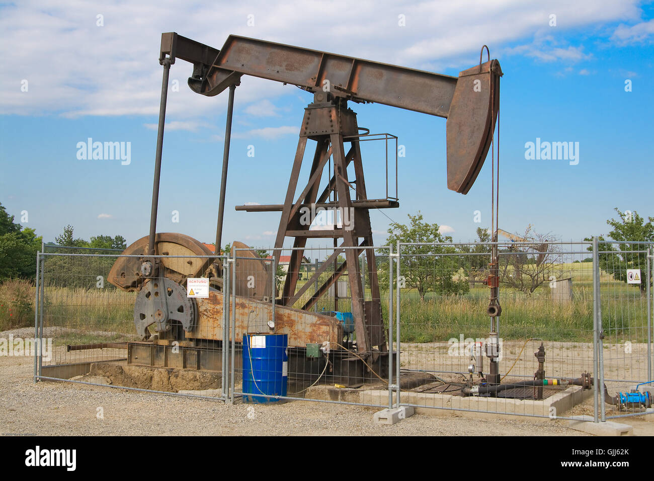 oil pump Stock Photo