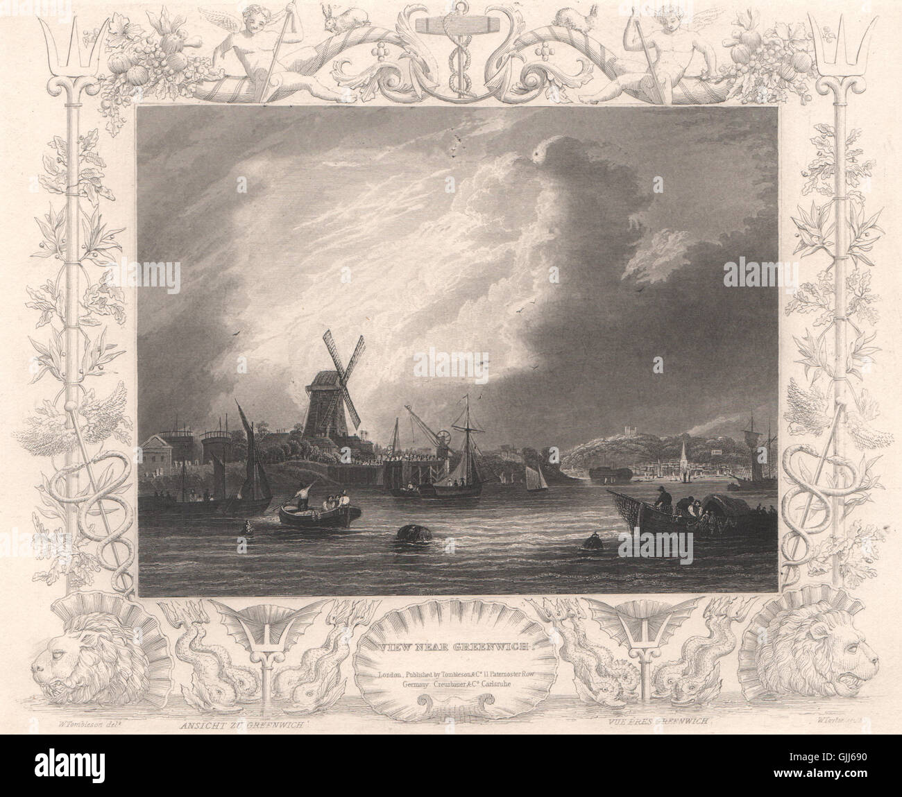 Vauxhall Decorative view by William TOMBLESON