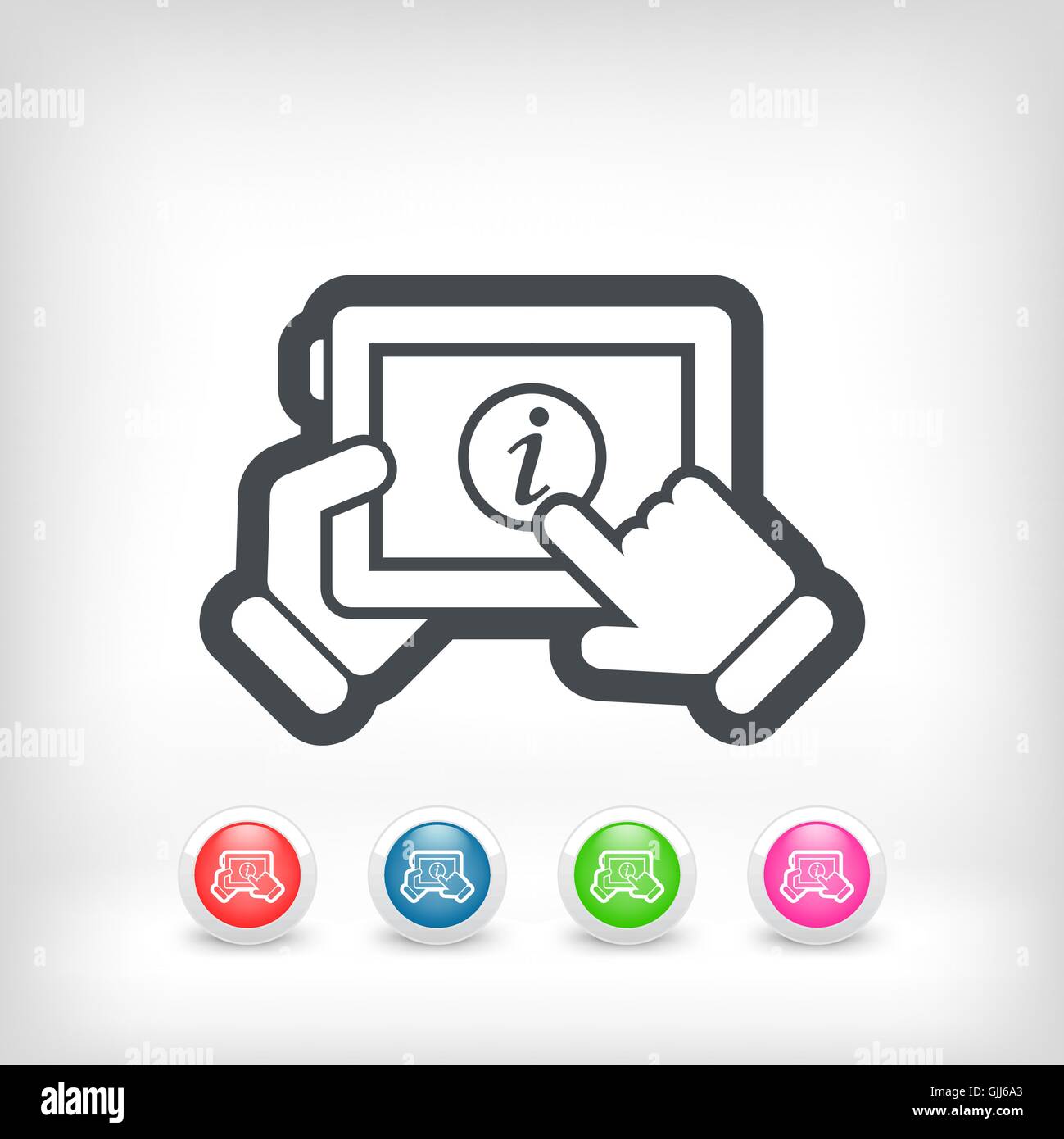 Info mobile device Stock Vector