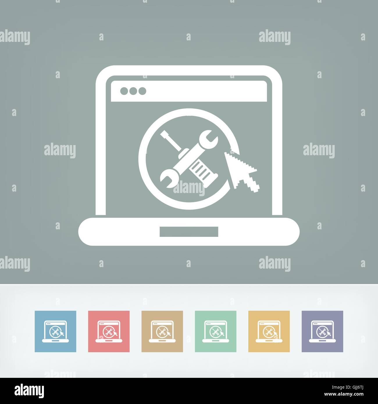 Computer setting icon Stock Vector Image & Art Alamy