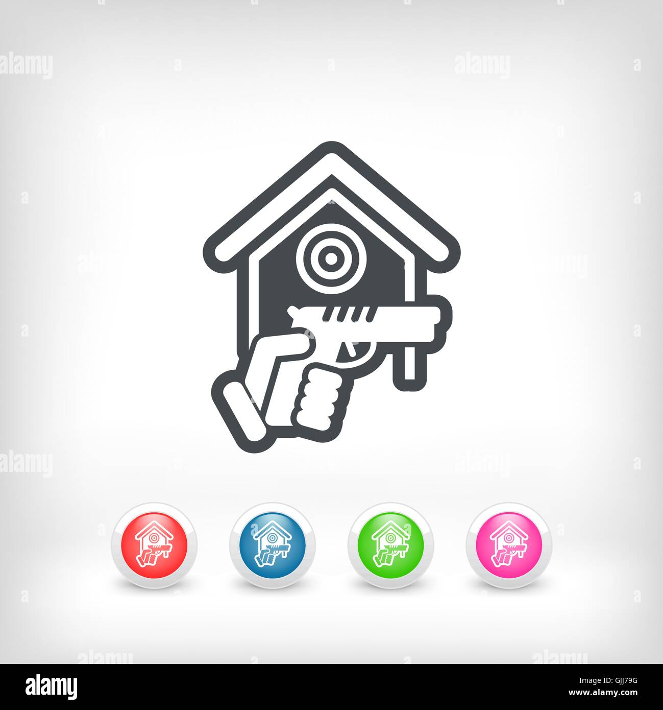 Gun icon Stock Vector