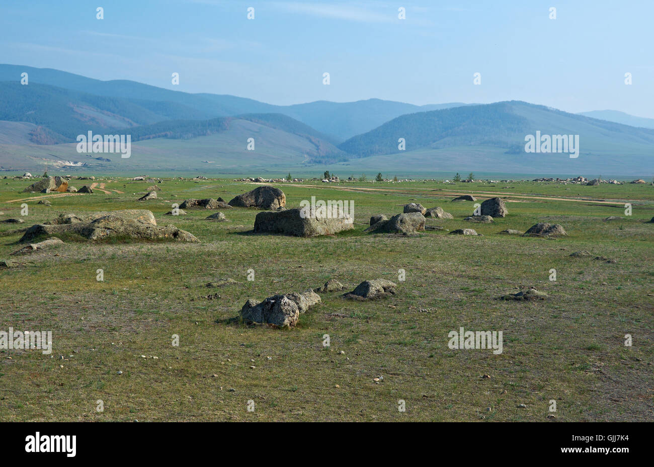 Ininsky rock garden Stock Photo - Alamy