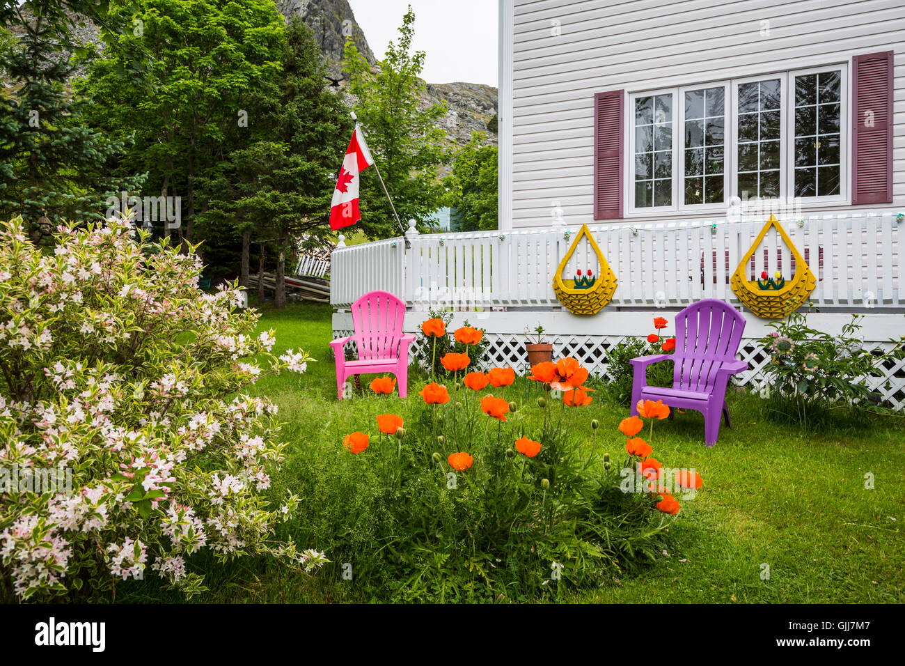 A home near Bay Roberts, Newfoundland and Labrador, Canada. Stock Photo