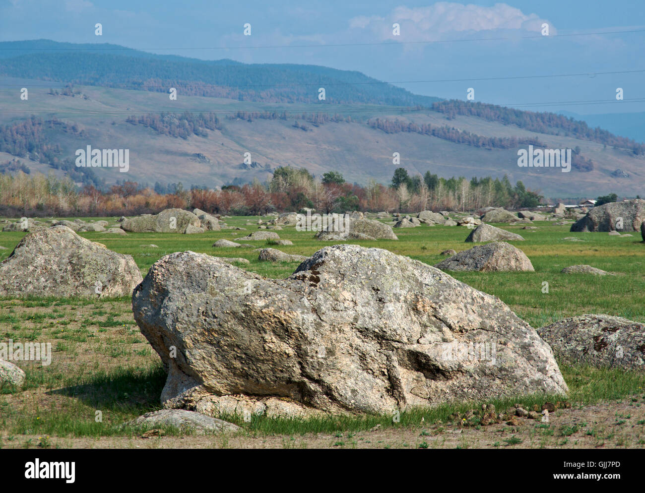 Ininsky rock garden Stock Photo - Alamy