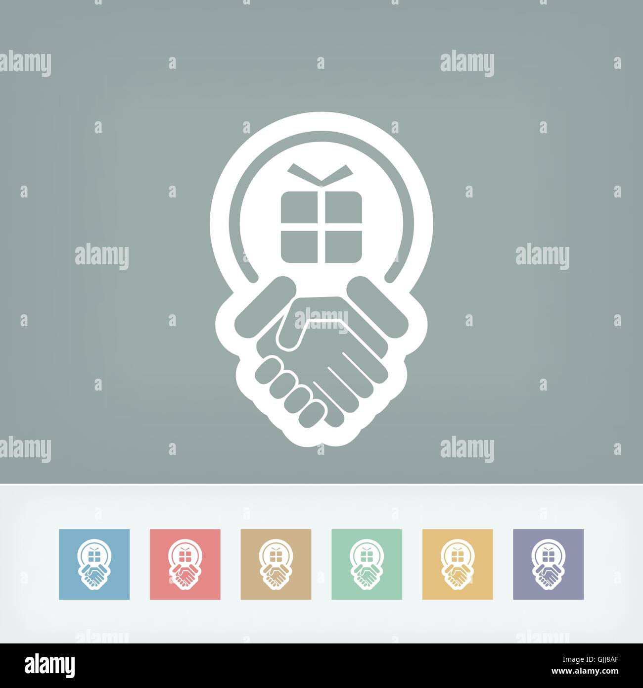 Handshake for gift icon Stock Vector Image & Art Alamy