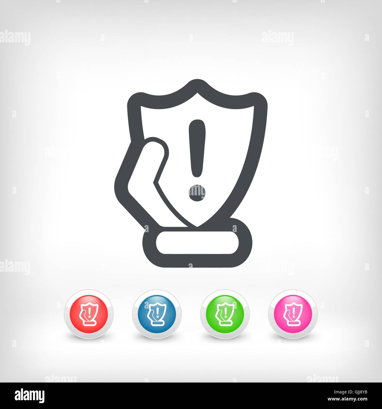 Protection shield icon Stock Vector Image & Art - Alamy