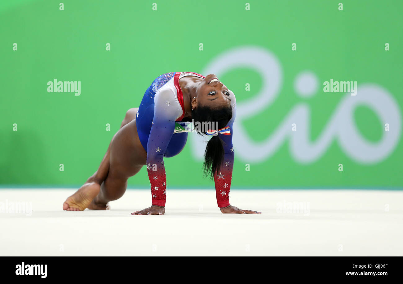 Gold Medalist Simone Biles During The Women S Floor Exercise Final