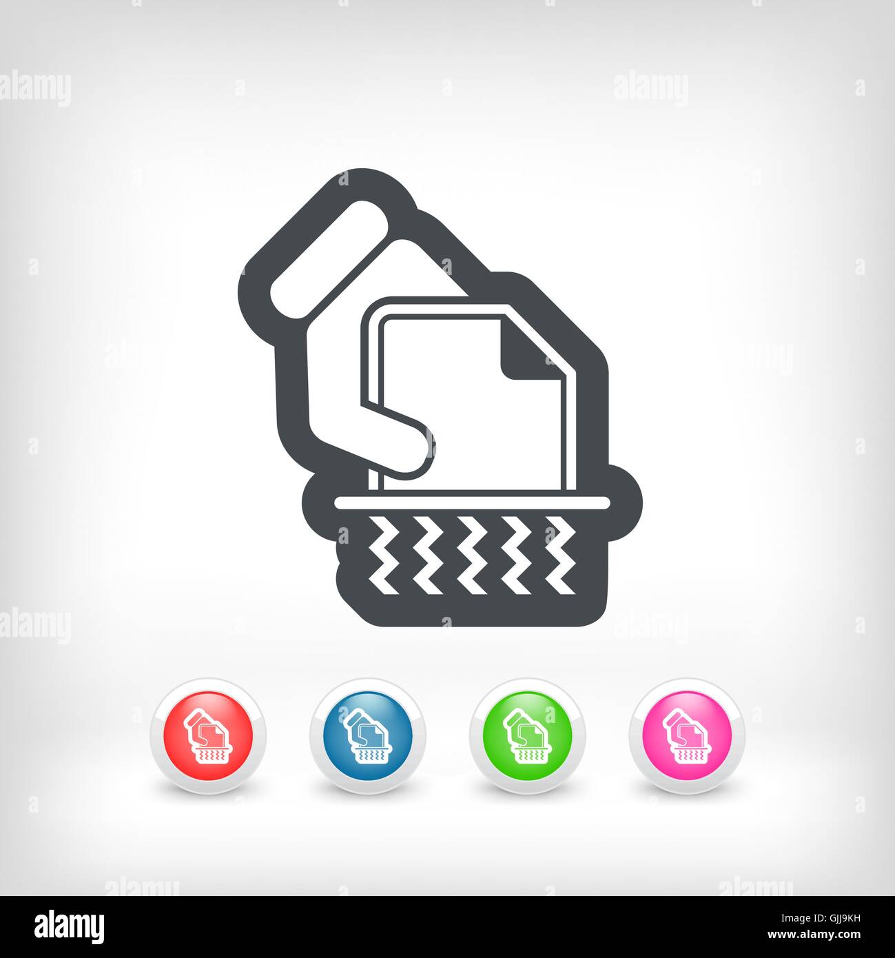 Shredder icon Stock Vector