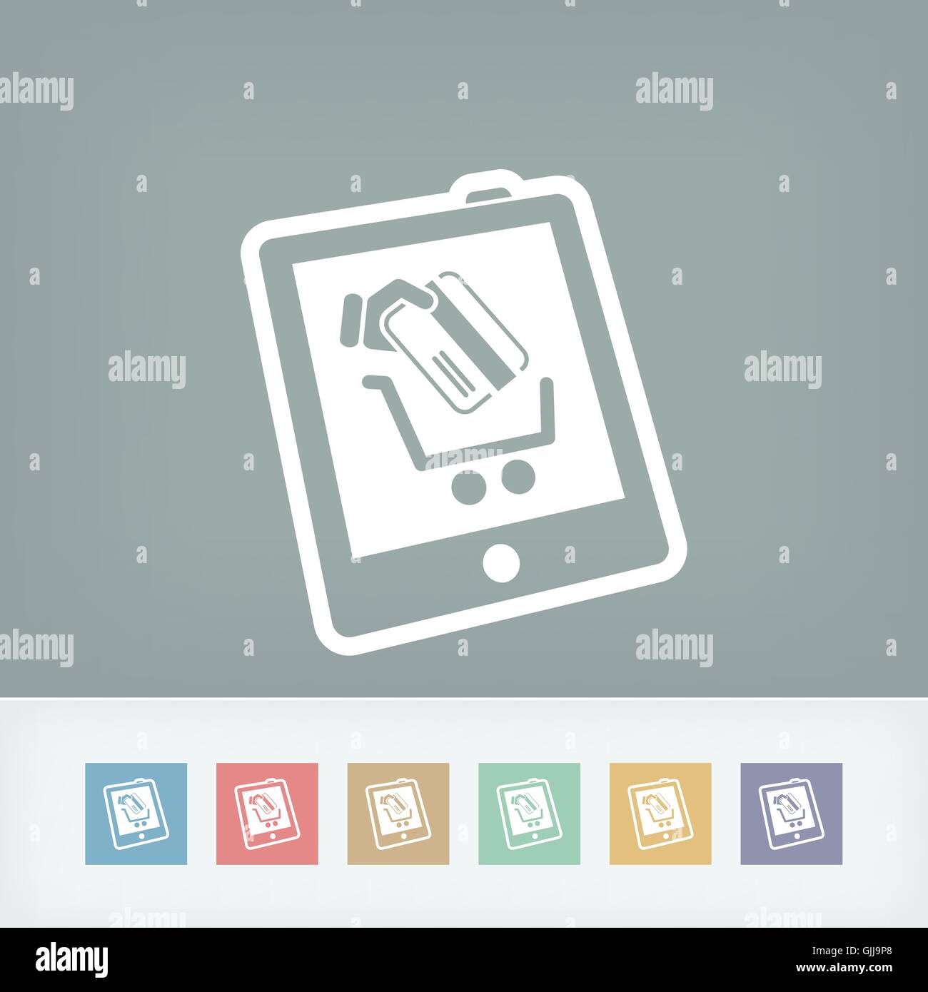 Icon holding online web Stock Vector Images - Alamy