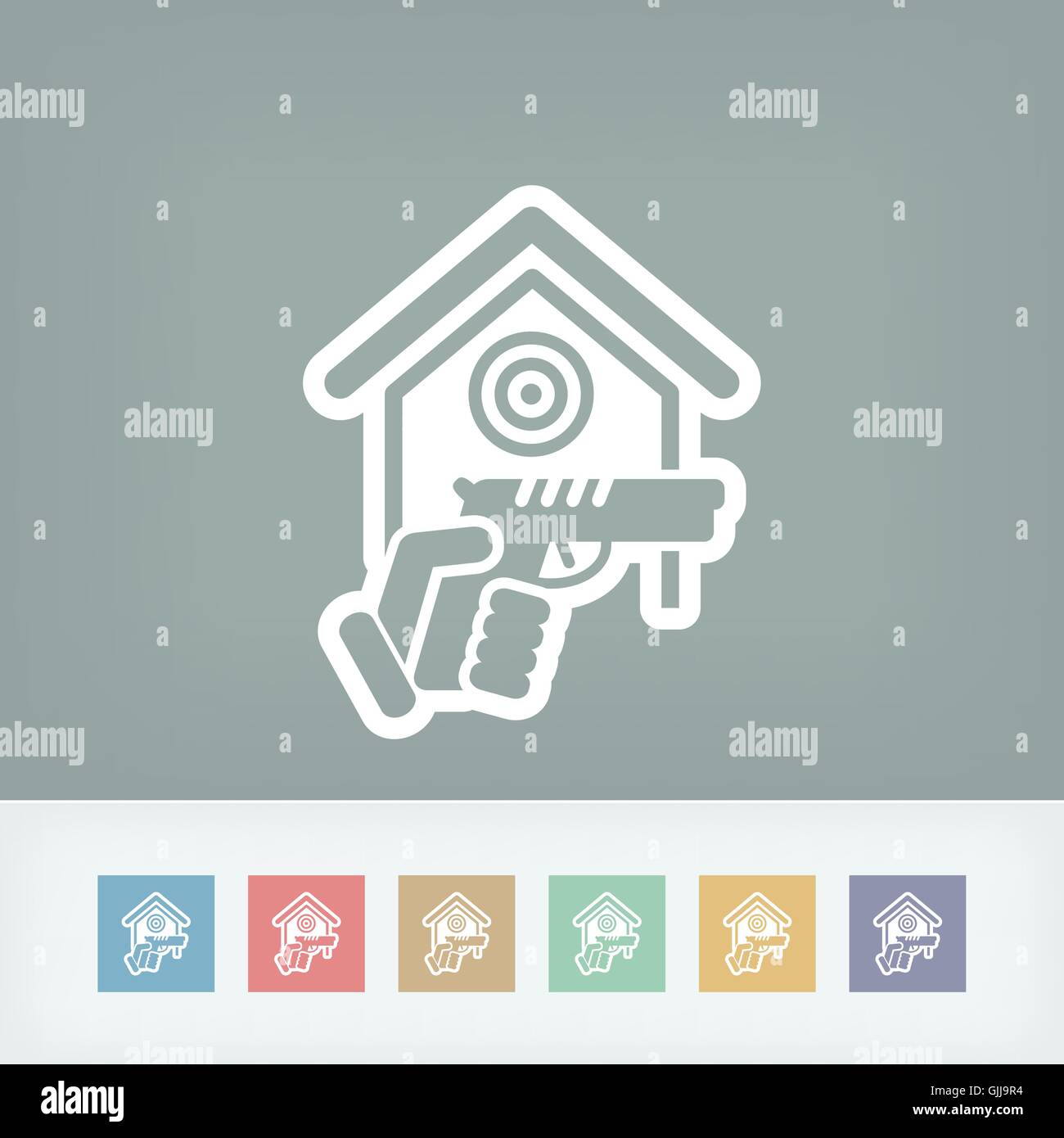 Gun icon Stock Vector