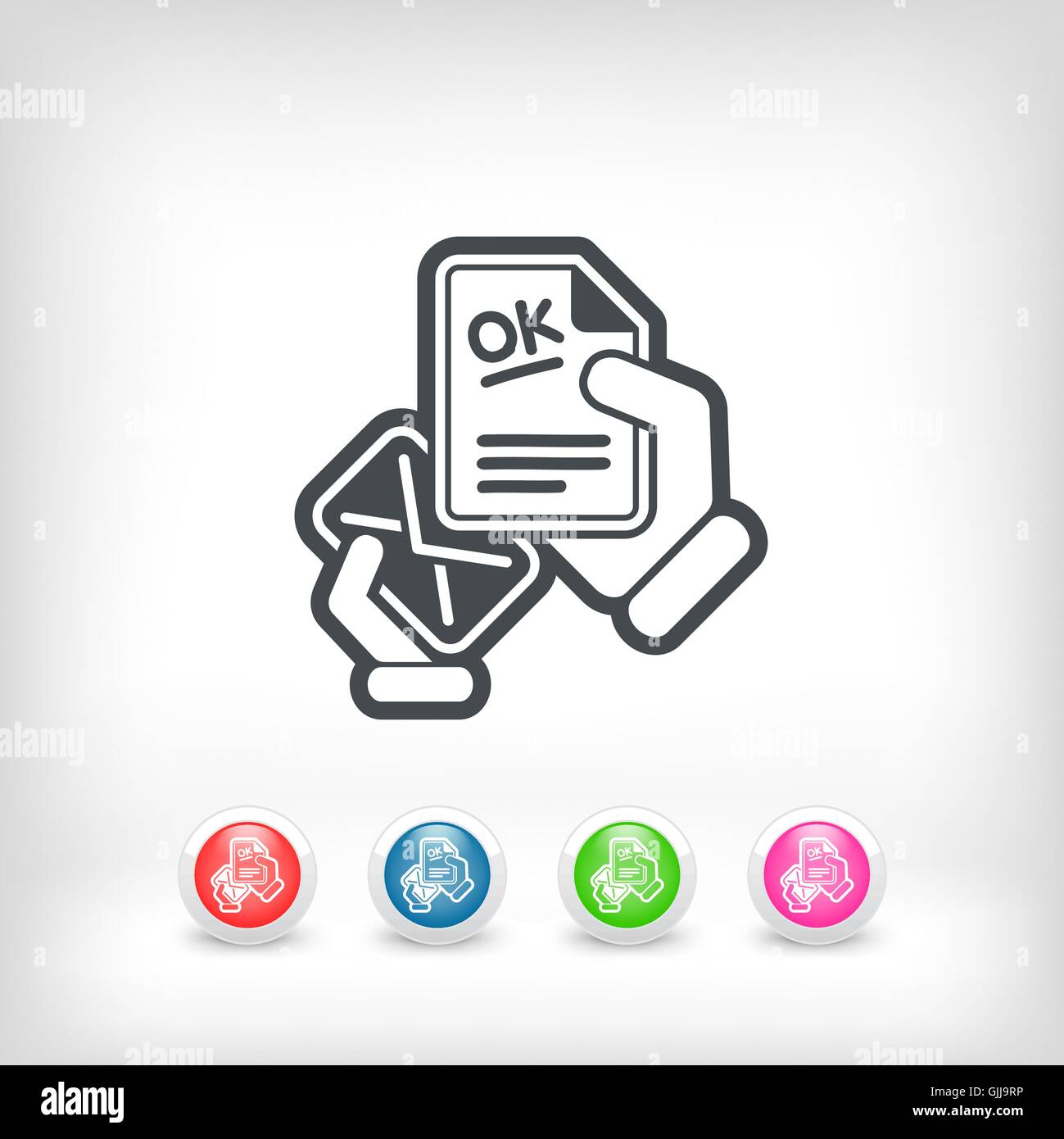 Mail with a positive response Stock Vector