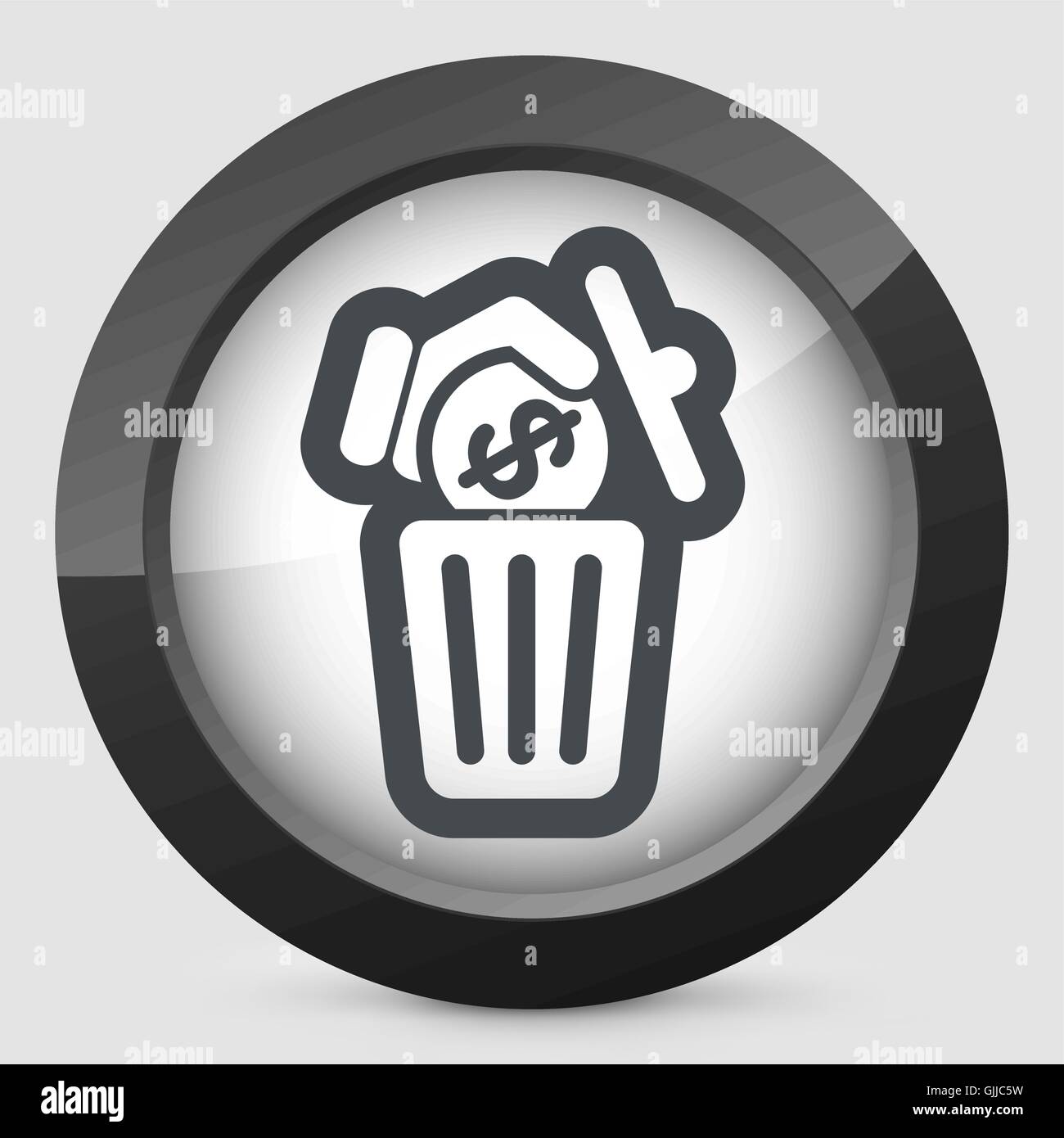 Waste of money Stock Vector