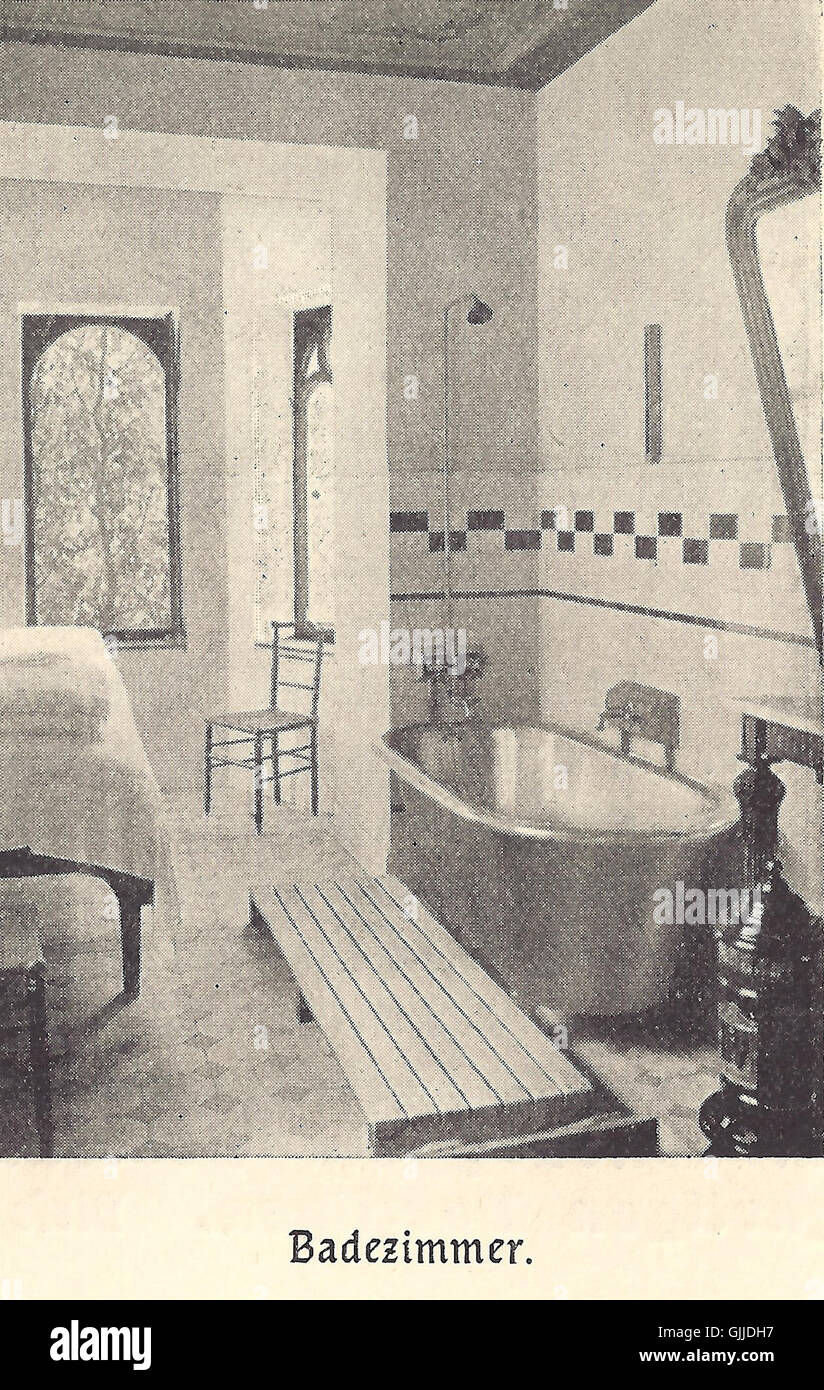 Badezimmer EG 1917 Stock Photo