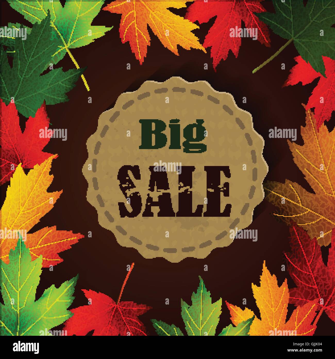 Autumn leaf plant seasonal Stock Vector Images - Alamy