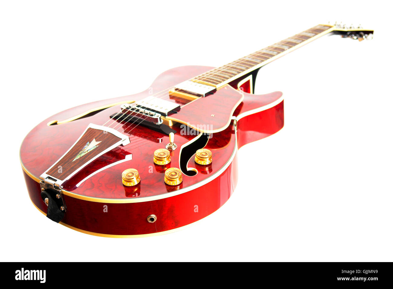 electric guitar red Stock Photo - Alamy