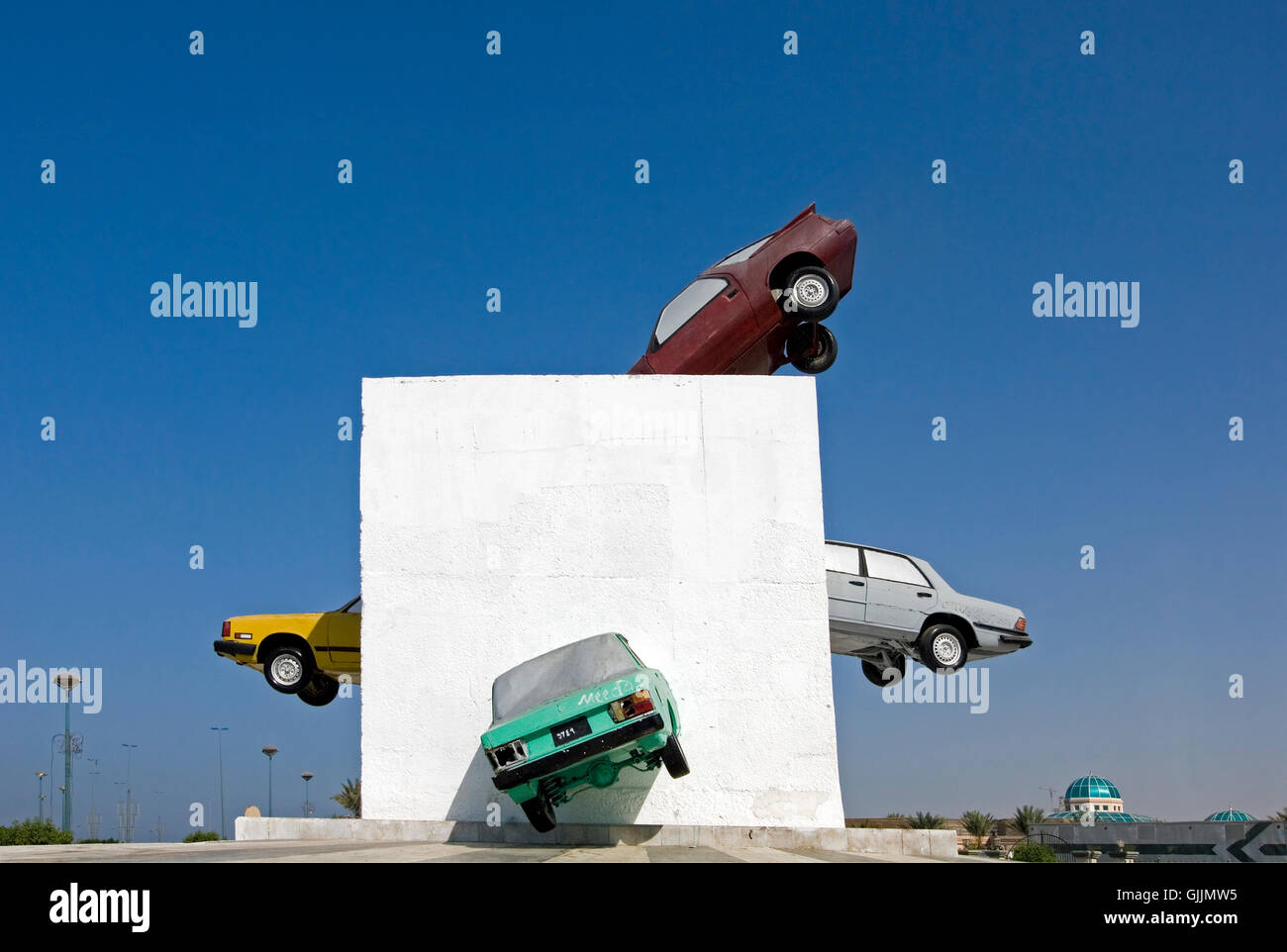 car monument,jeddah,saudi arabia Stock Photo