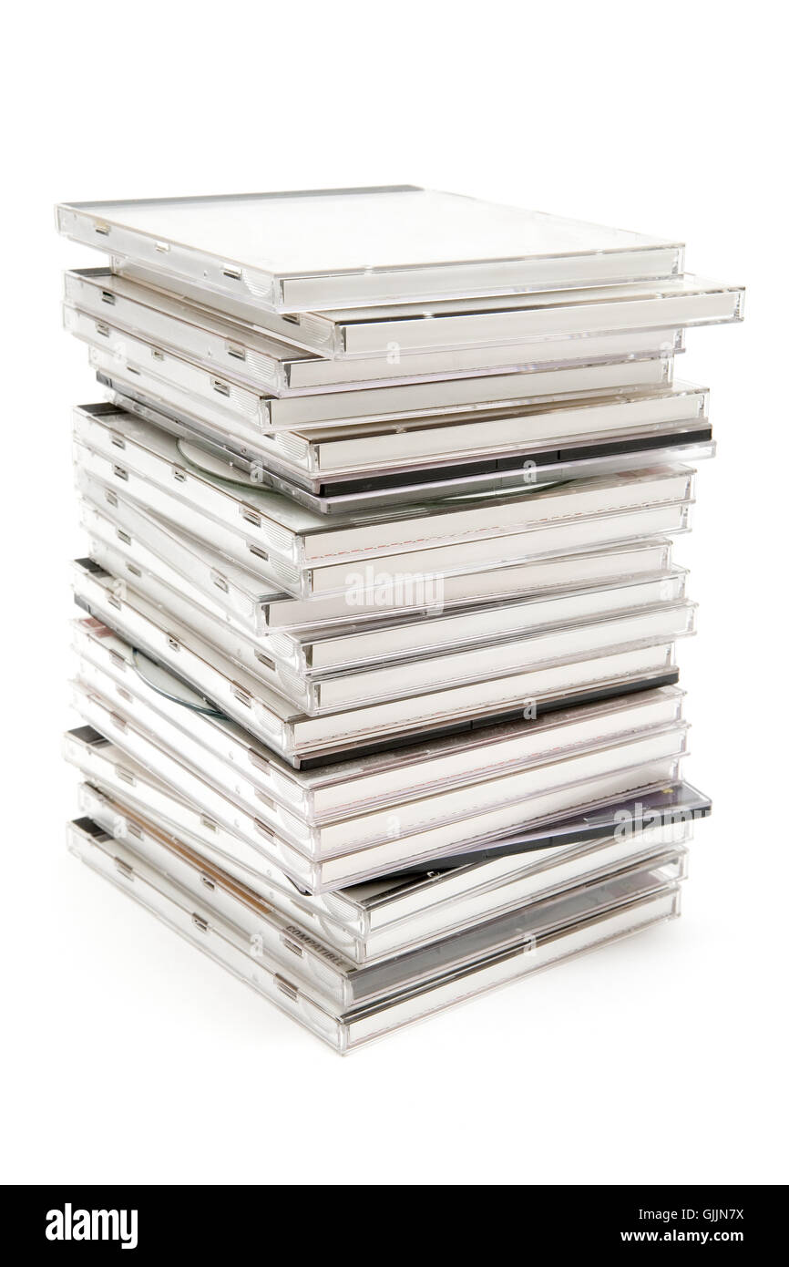 stack data protection CD Stock Photo