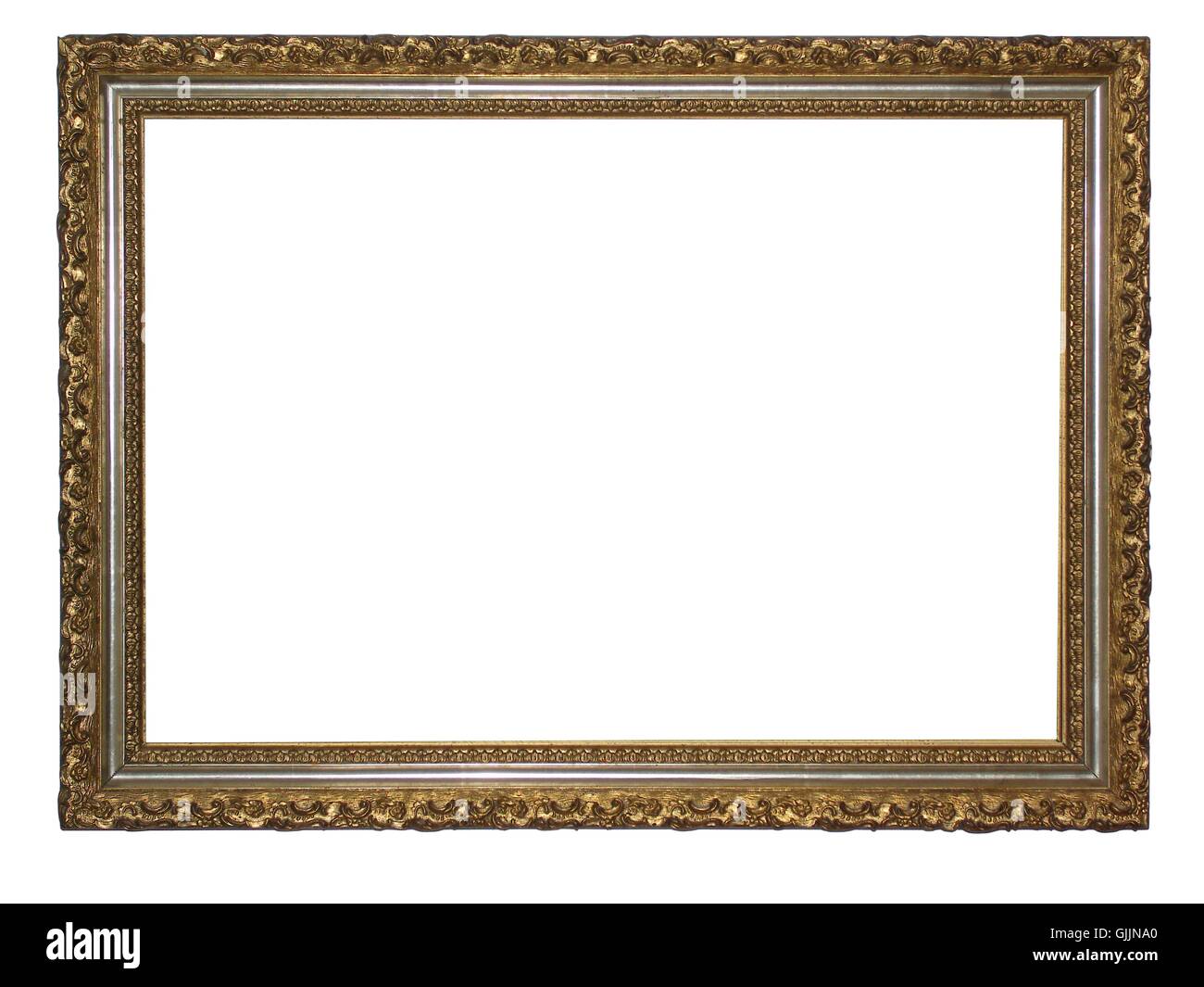 gilt antique picture frame Stock Photo Alamy