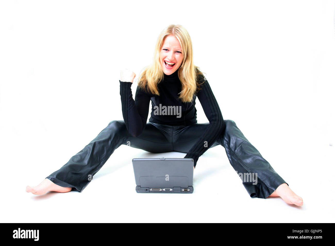 woman laptop notebook Stock Photo