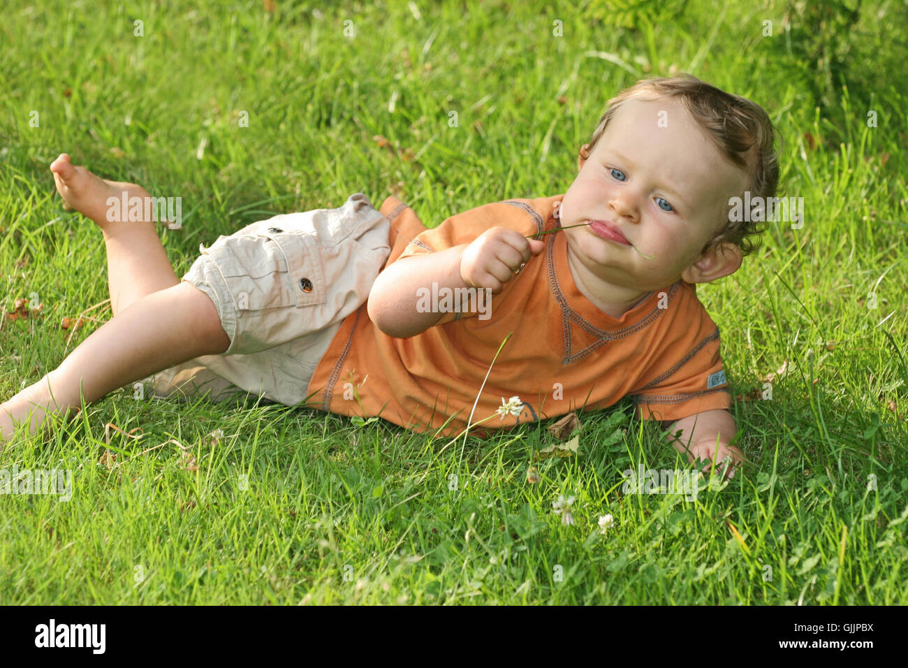 summer summerly relaxed Stock Photo