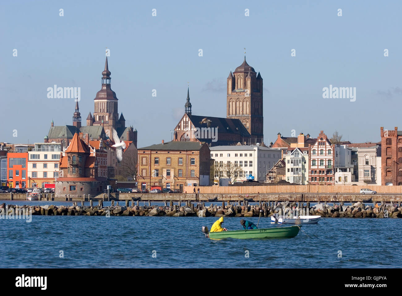 city town Hanseatic city Stock Photo