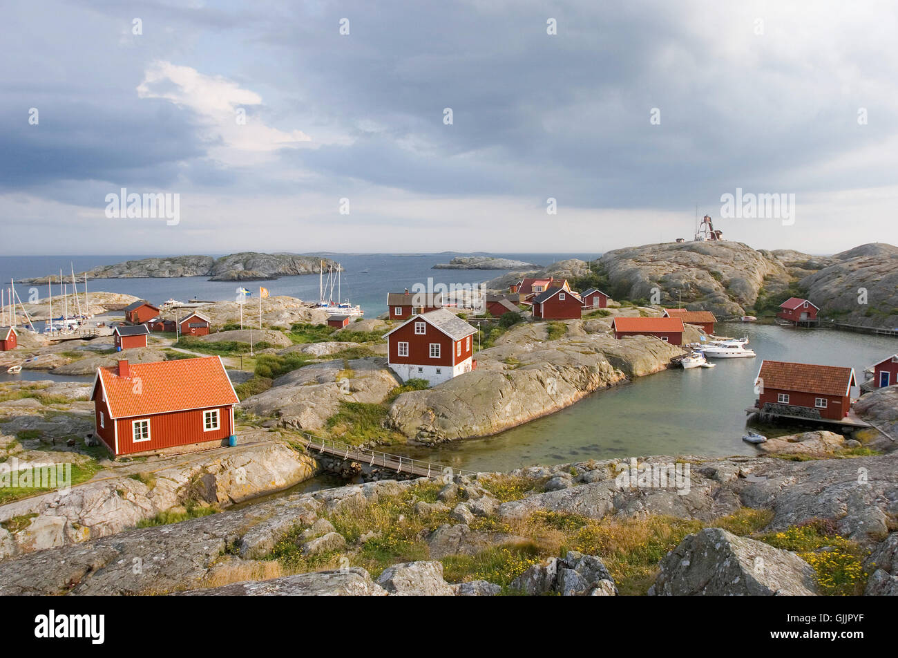 archipelago vaedderoe in sweden Stock Photo