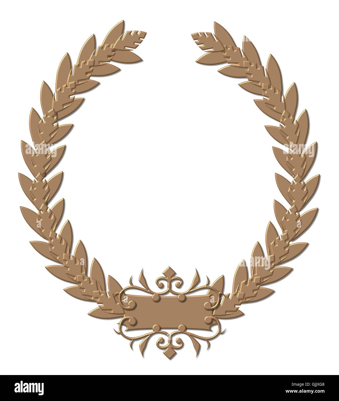 bronze laurel wreath Stock Photo Alamy