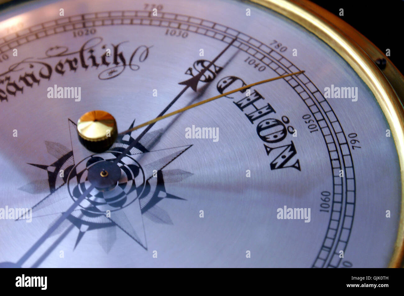 weather forecast barometer weather station Stock Photo Alamy