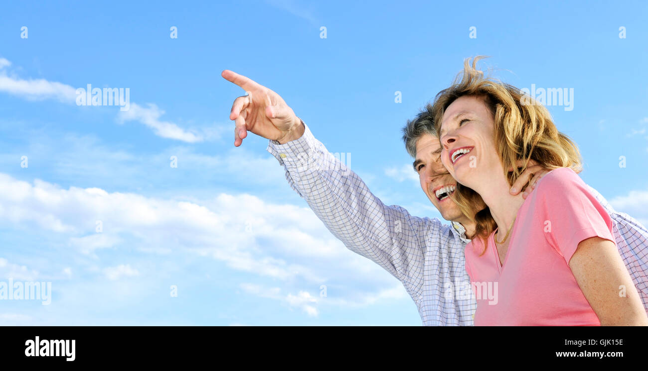 woman delighted unambitious Stock Photo