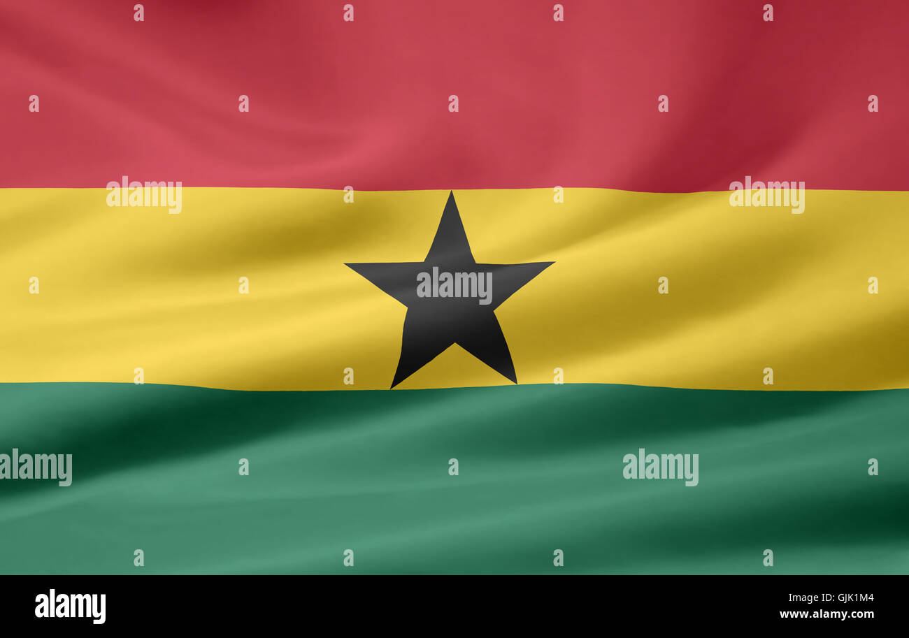 ghanaian flag Stock Photo - Alamy