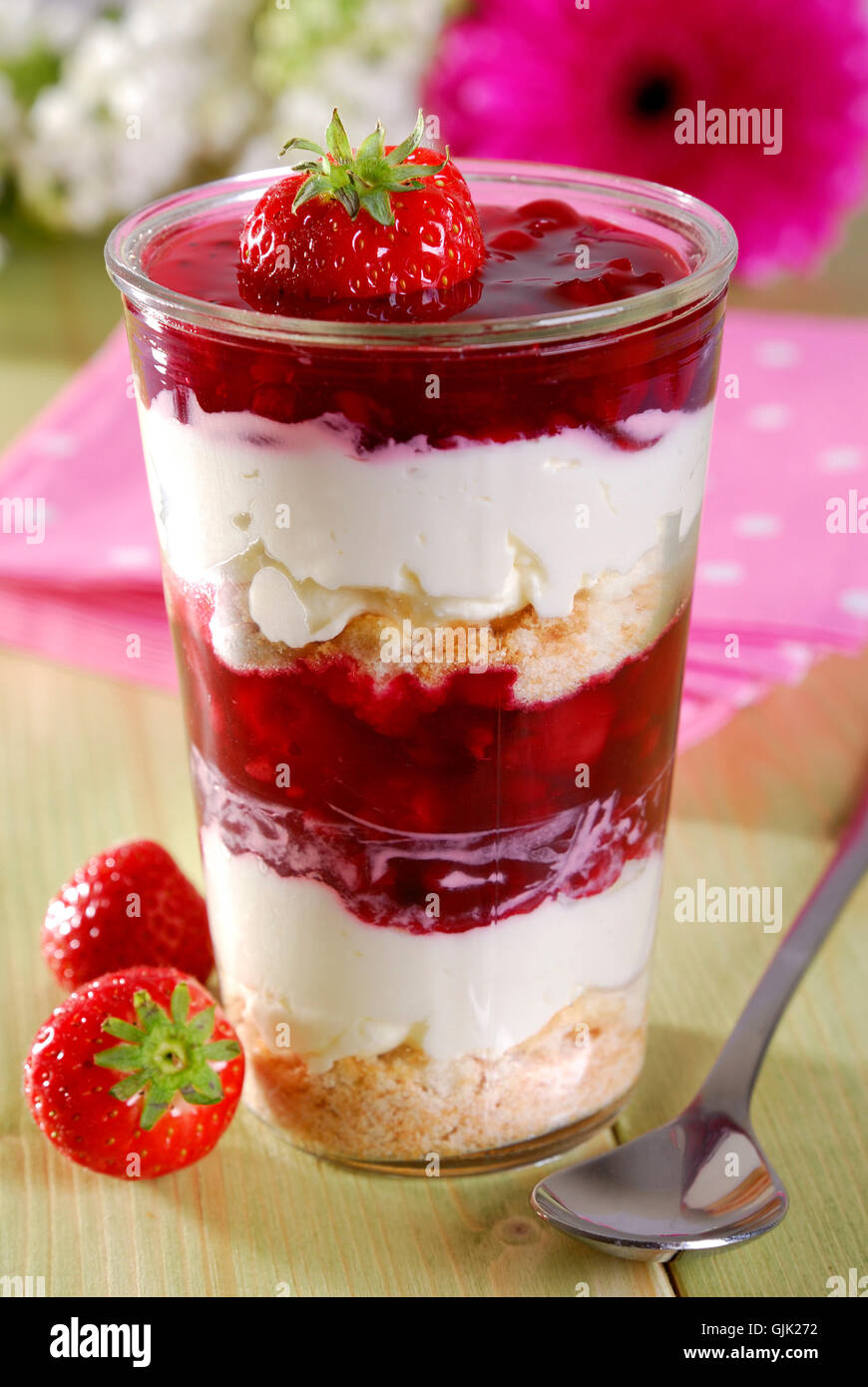 layers stratified biscuit Stock Photo
