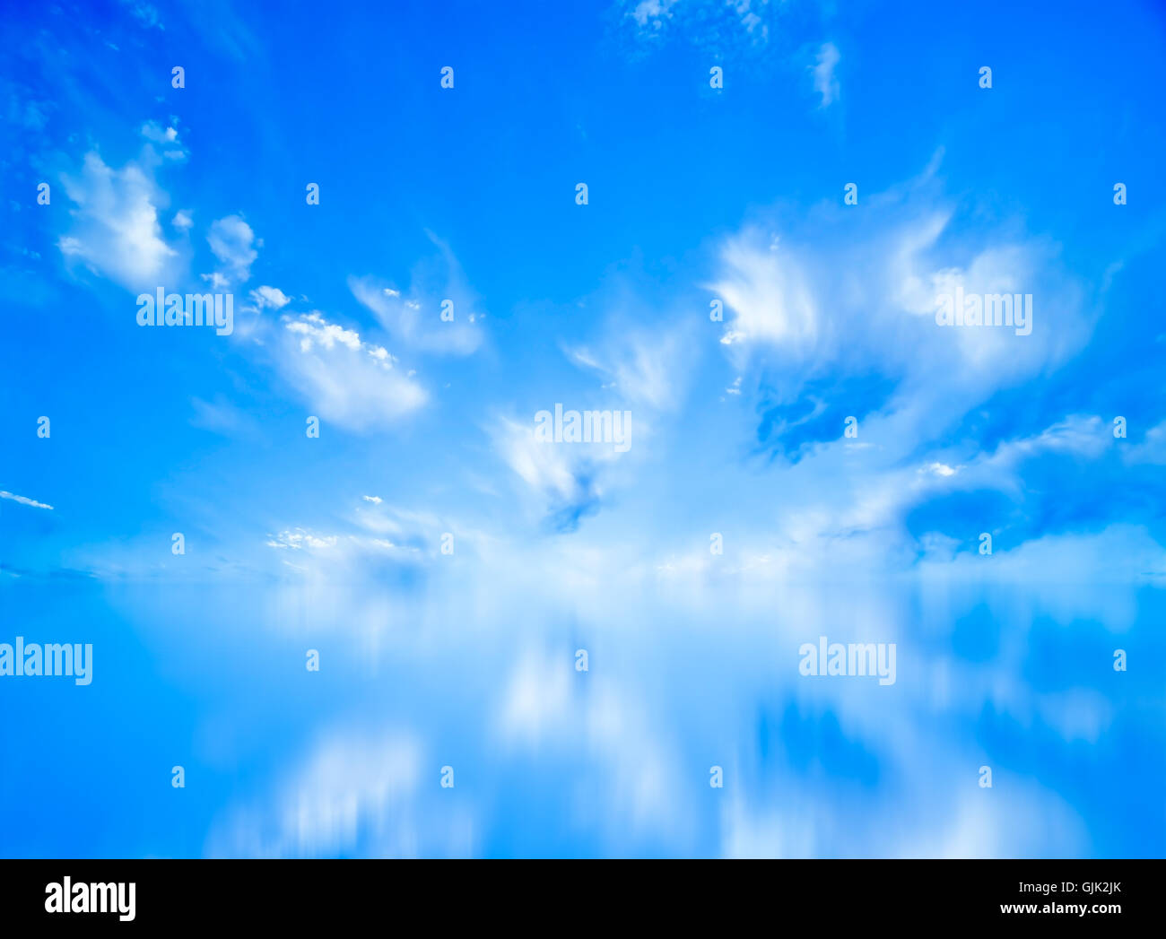blue cloud meteorology Stock Photo