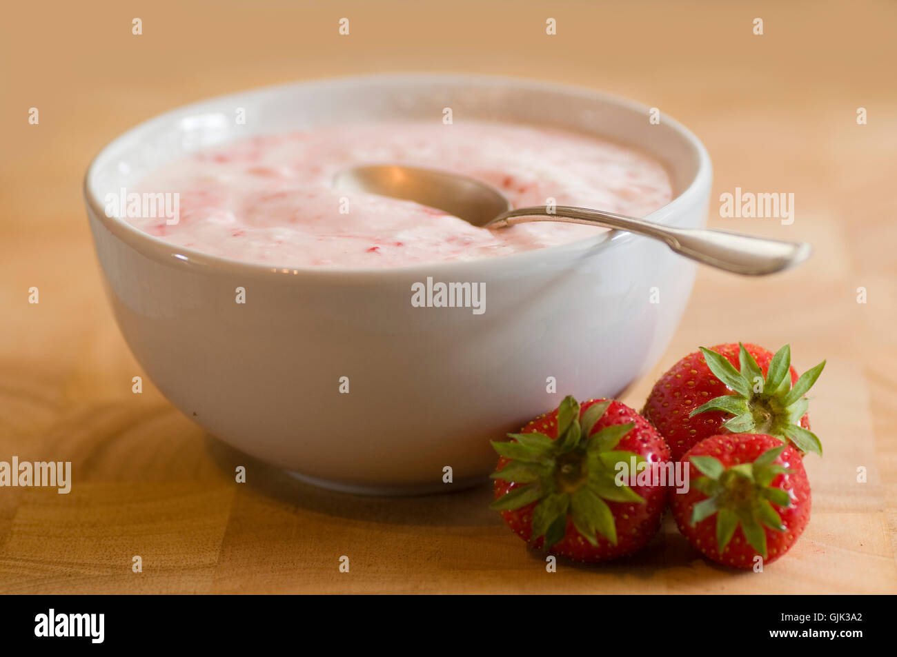 curd curds junket Stock Photo