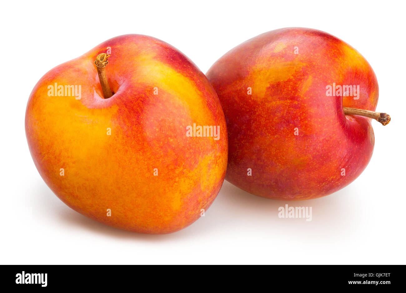 plum isolated Stock Photo