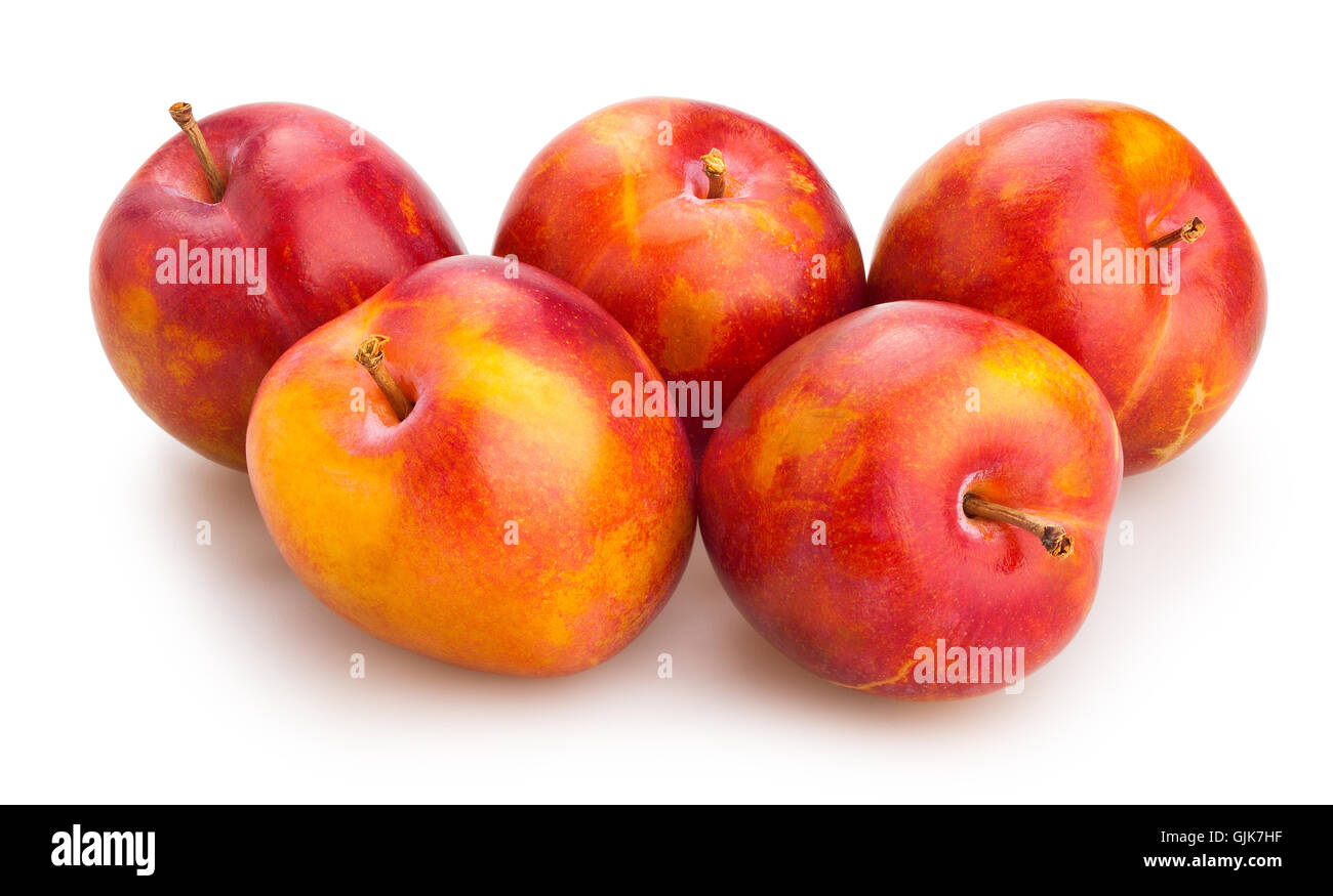 plum isolated Stock Photo