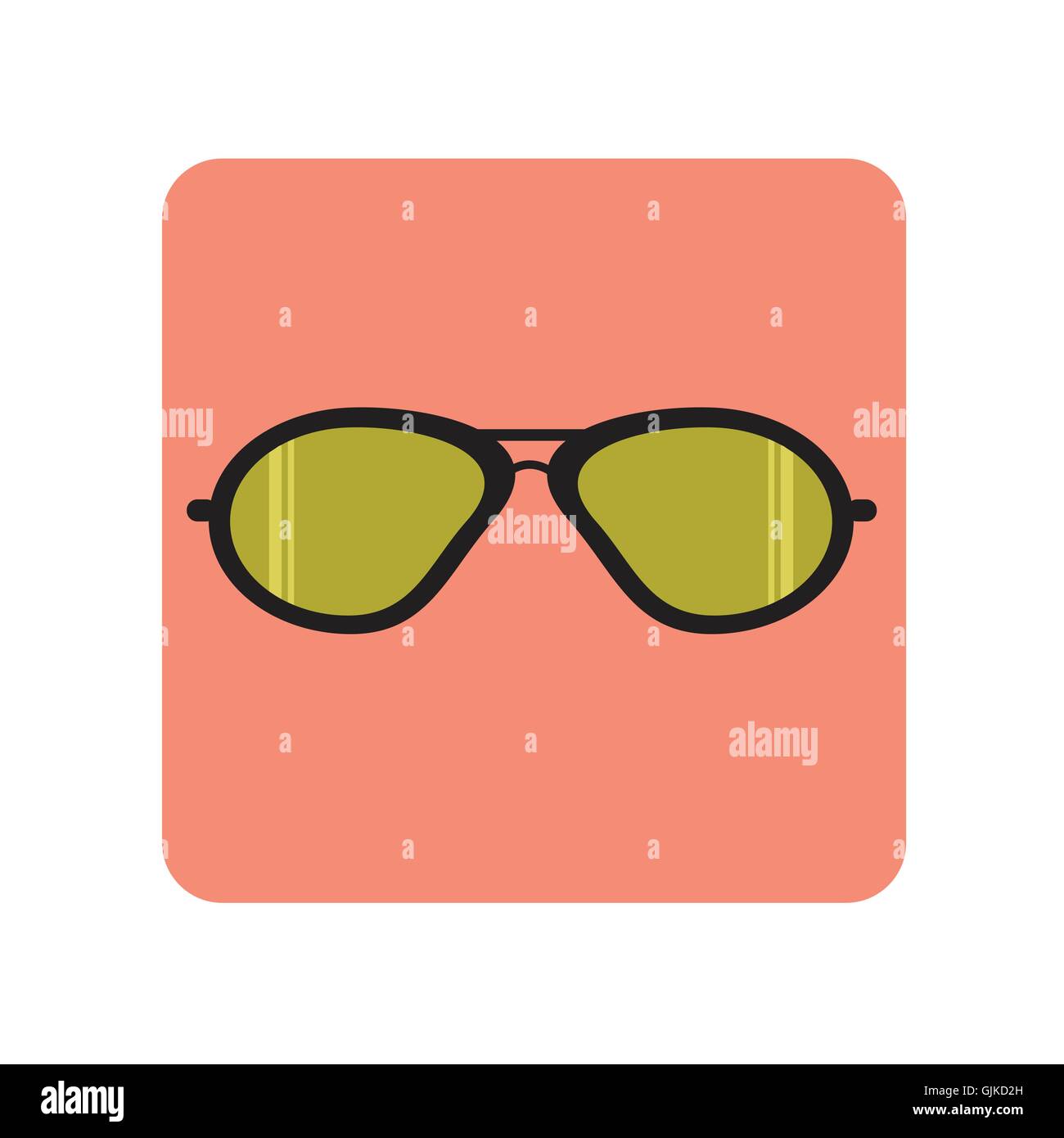 Sun Glasses Vintage Summer Icon Stock Vector Image & Art - Alamy