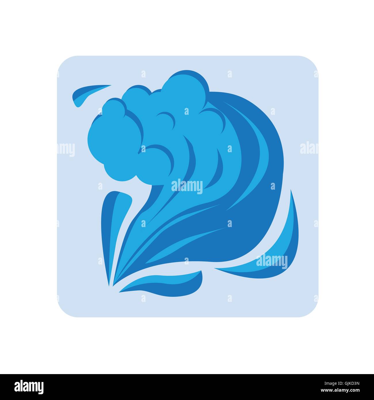 Water Wave Vintage Summer Icon Stock Vector Image & Art - Alamy