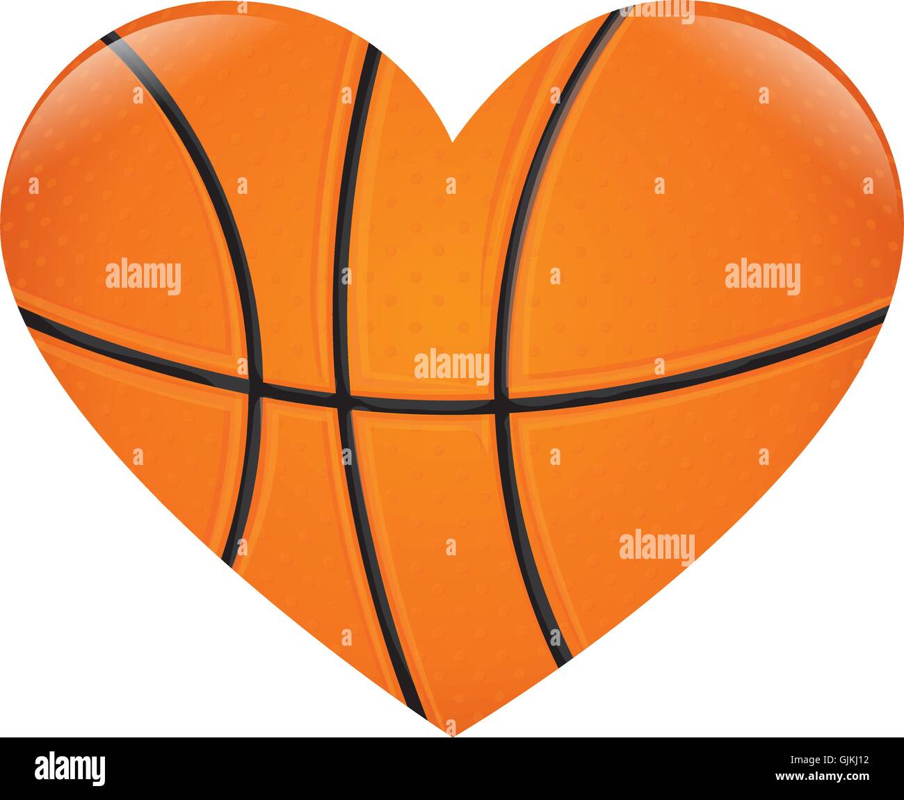 basketball heart love Stock Vector Image & Art Alamy