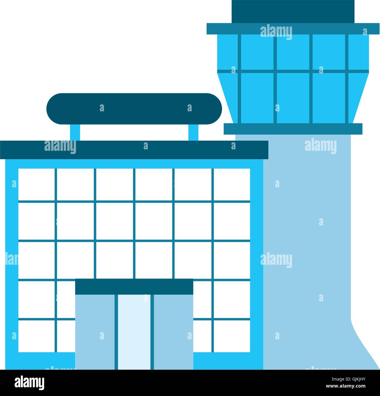airport building tower control Stock Vector Image & Art - Alamy