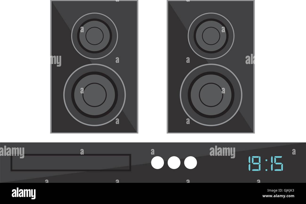 speaker home theater isolated icon Stock Vector Image & Art - Alamy