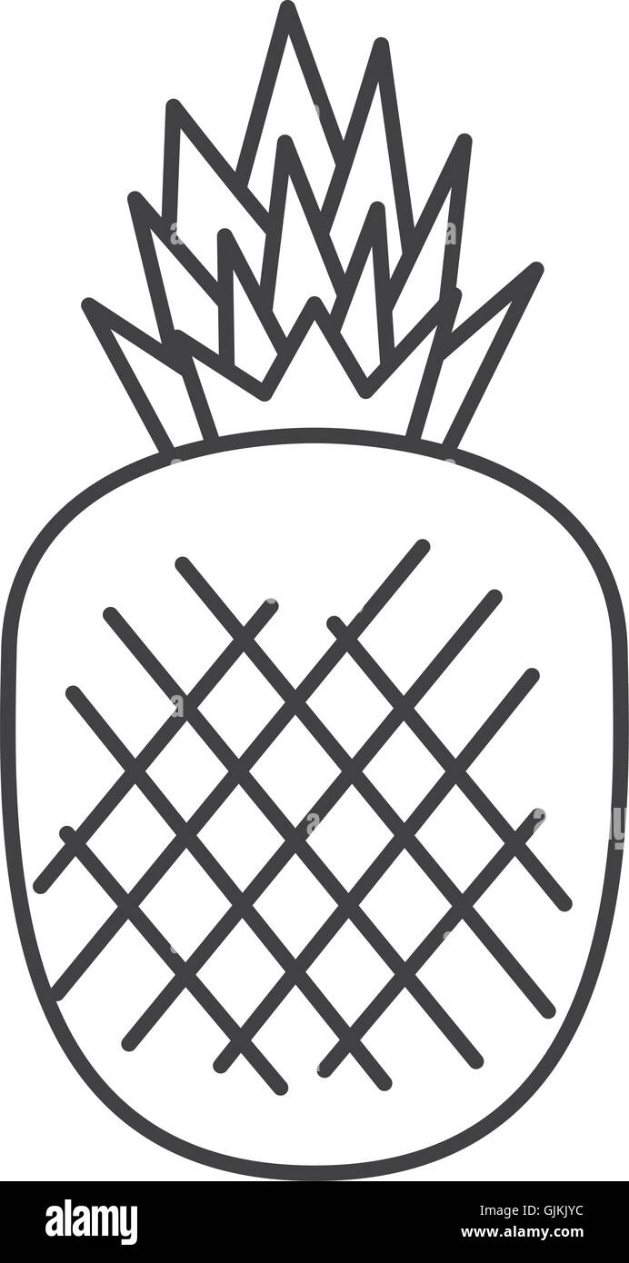 pineapple fruit isolated icon Stock Vector Image & Art - Alamy