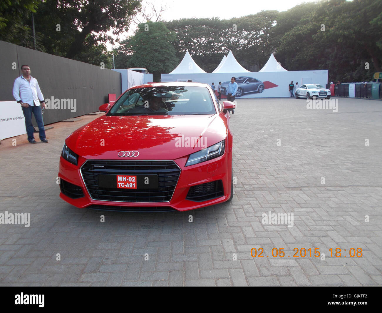 'AUDI SPORTS CAR' test drive at Mahalaxmi racecourse Stock Photo Alamy