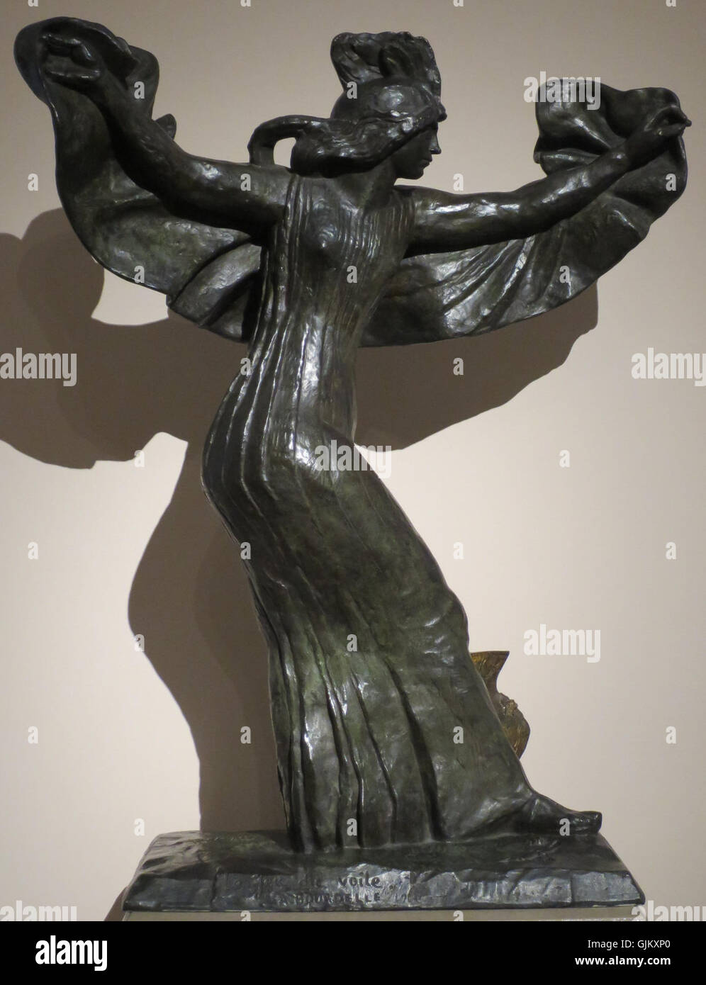 'Dance with Veil' by Émile Antoine Bourdelle, Pushkin Museum Stock Photo