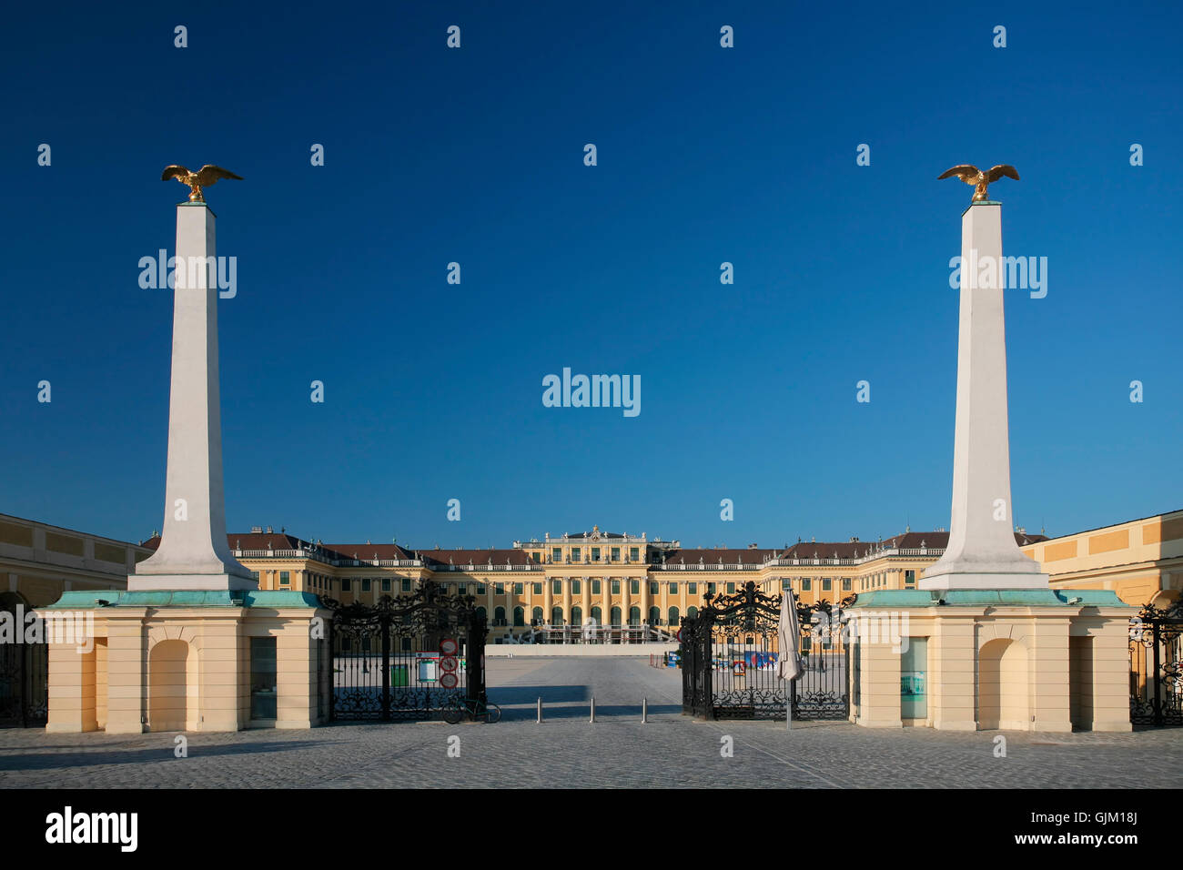 vienna,schonbrunn palace,entrance Stock Photo
