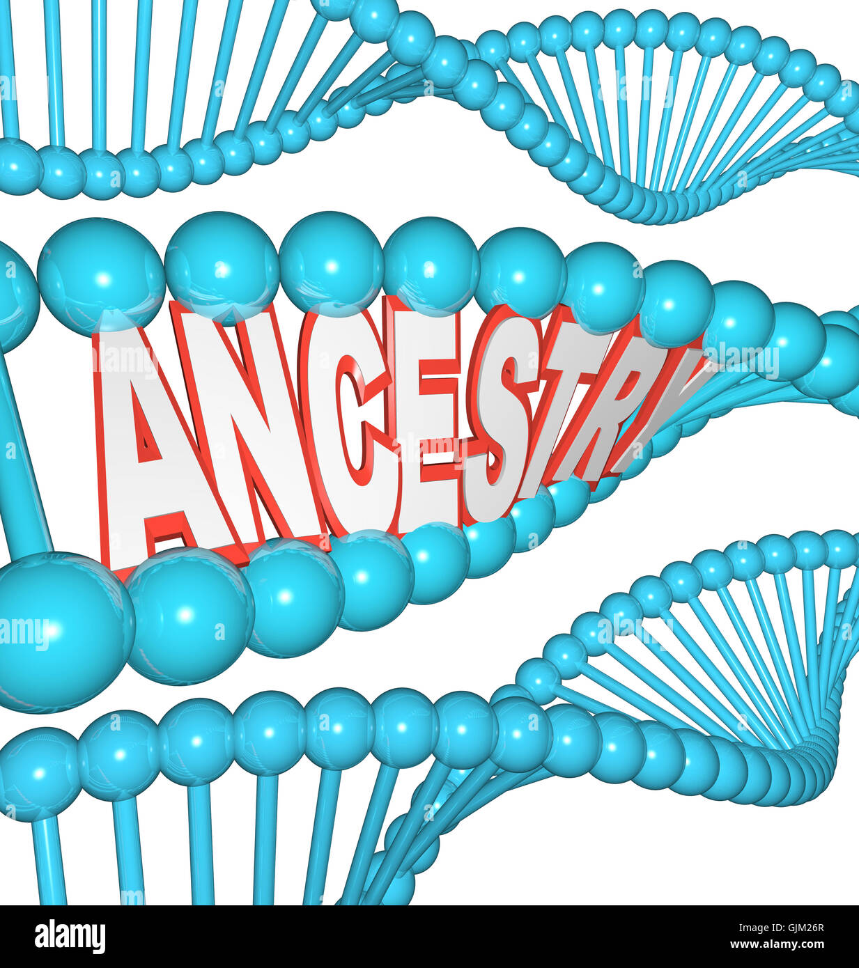 Ancestry Word in DNA Research Your Genealogy Ancestors Stock Photo