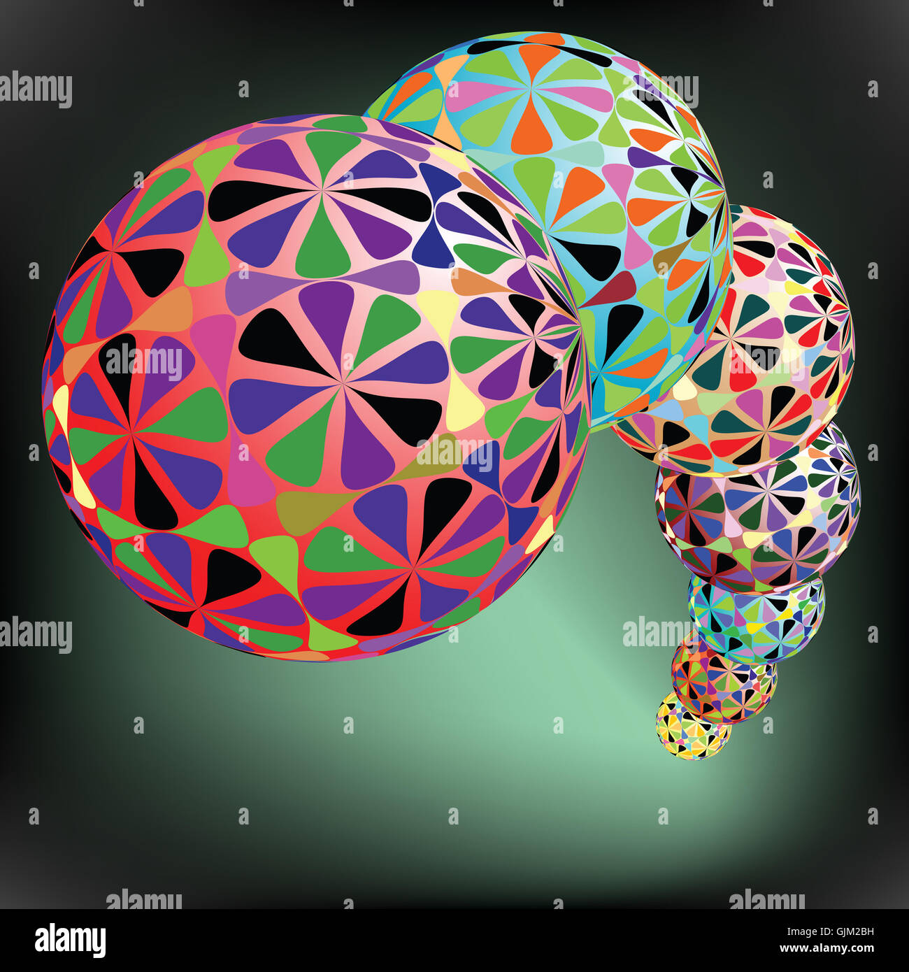 geometric bubbles pattern Stock Photo - Alamy