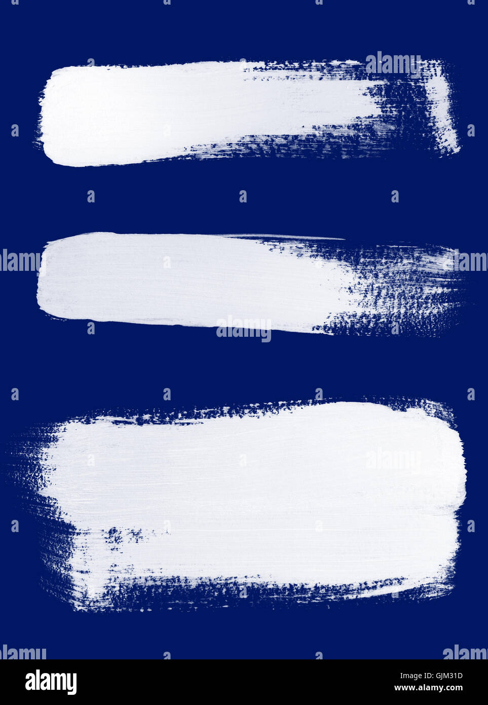 White brush strokes on blue background Stock Photo - Alamy