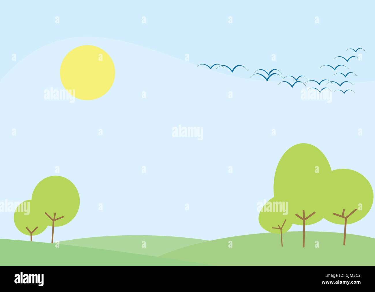 blue tree trees Stock Photo Alamy