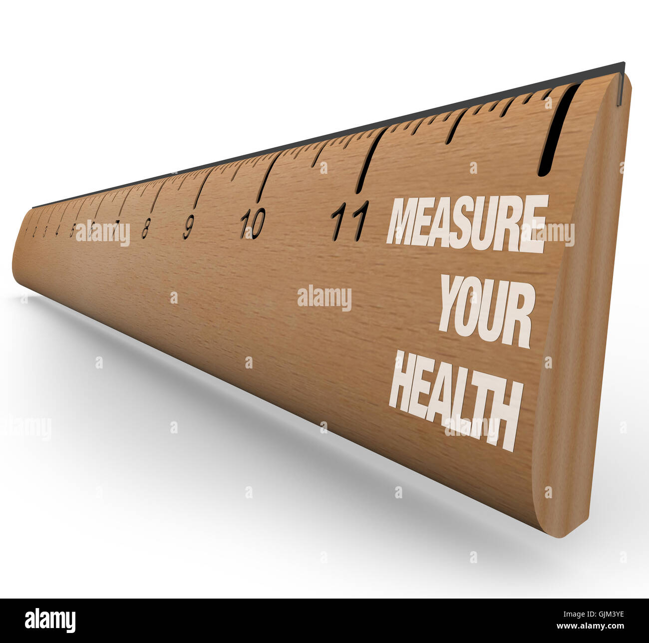 Ruler - Measure Your Health Stock Photo